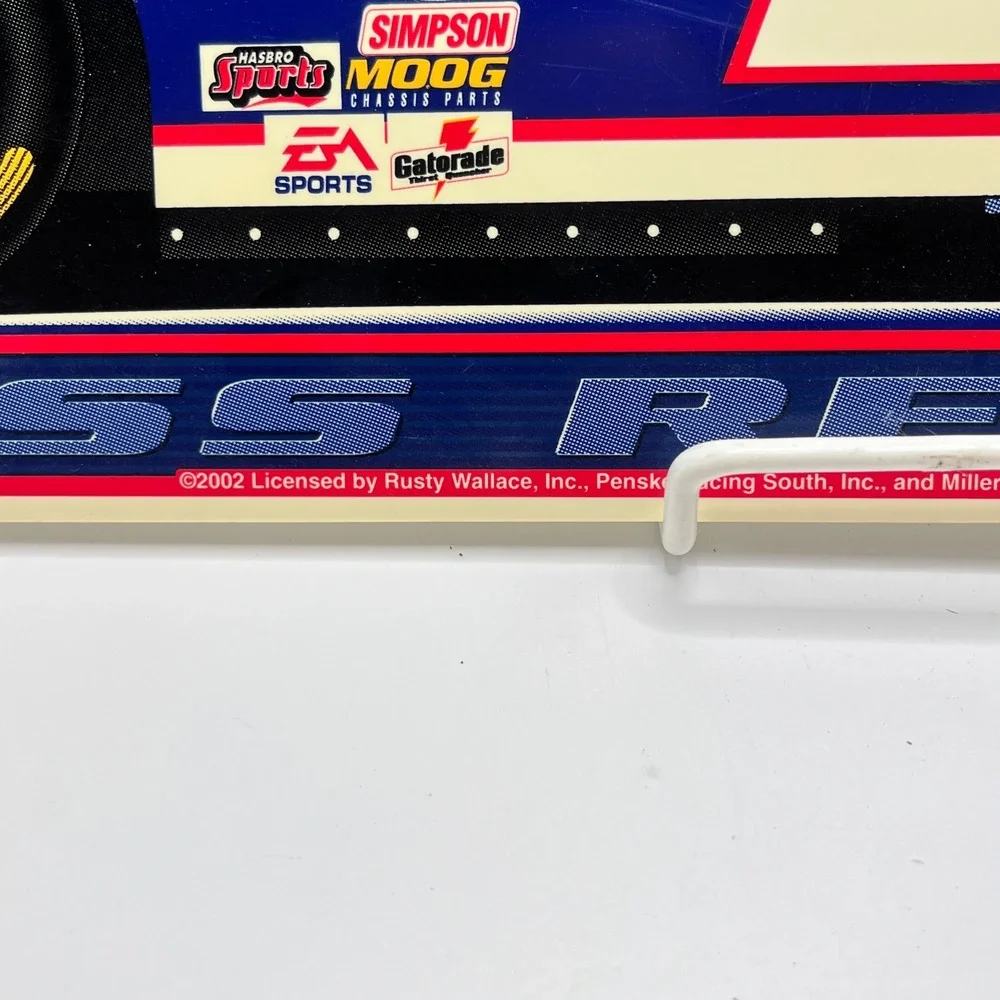 Rusty Wallace NASCAR Miller Lite Racing Sign Set 2pc 19in WinCraft 2002 Vintage